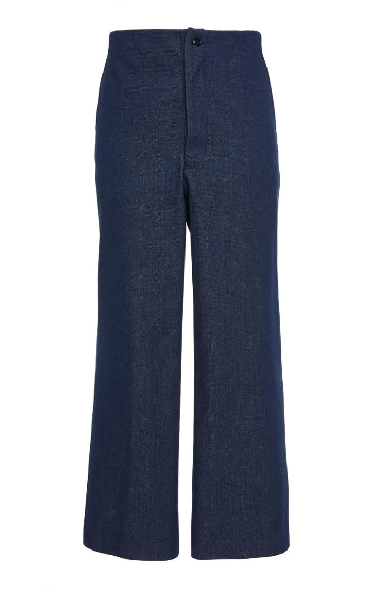 Bode Denim Back-buckle Trouser