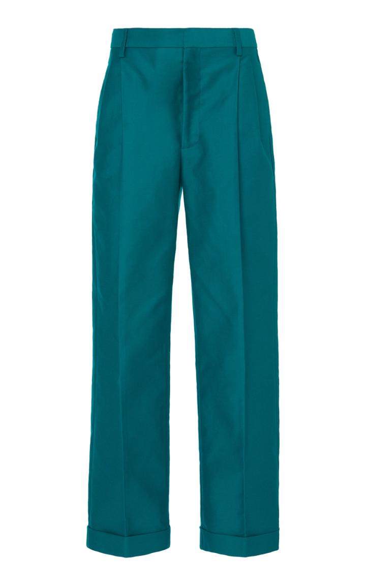 Marni Wide Leg Cuffed Trousers