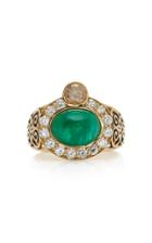 Donna Hourani Composure 18k Gold Emerald And Diamond Ring