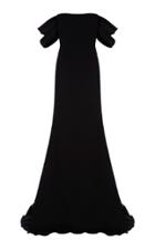 Alex Perry Linden Draped Off-the-shoulder Crepe Gown