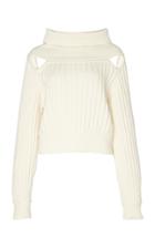 Christopher Esber Wool-blend Chunky Stunt Cutout Knit Sweater