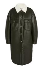 Moda Operandi Apparis Morgan Faux Leather Shirt Coat