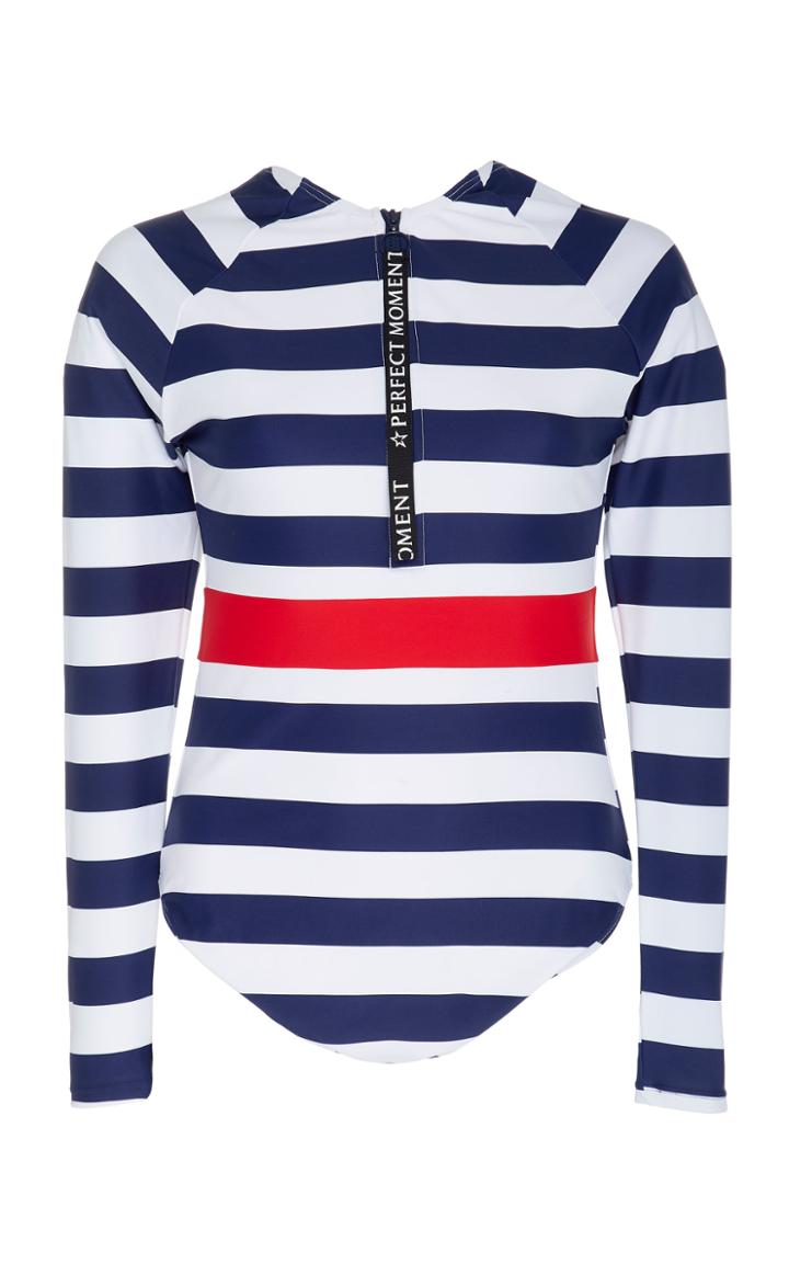 Perfect Moment Spring Striped One Piece Swimsuit