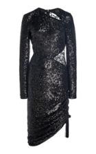 Moda Operandi Dundas Tassel-detailed Lace-inset Sequined Midi Dress