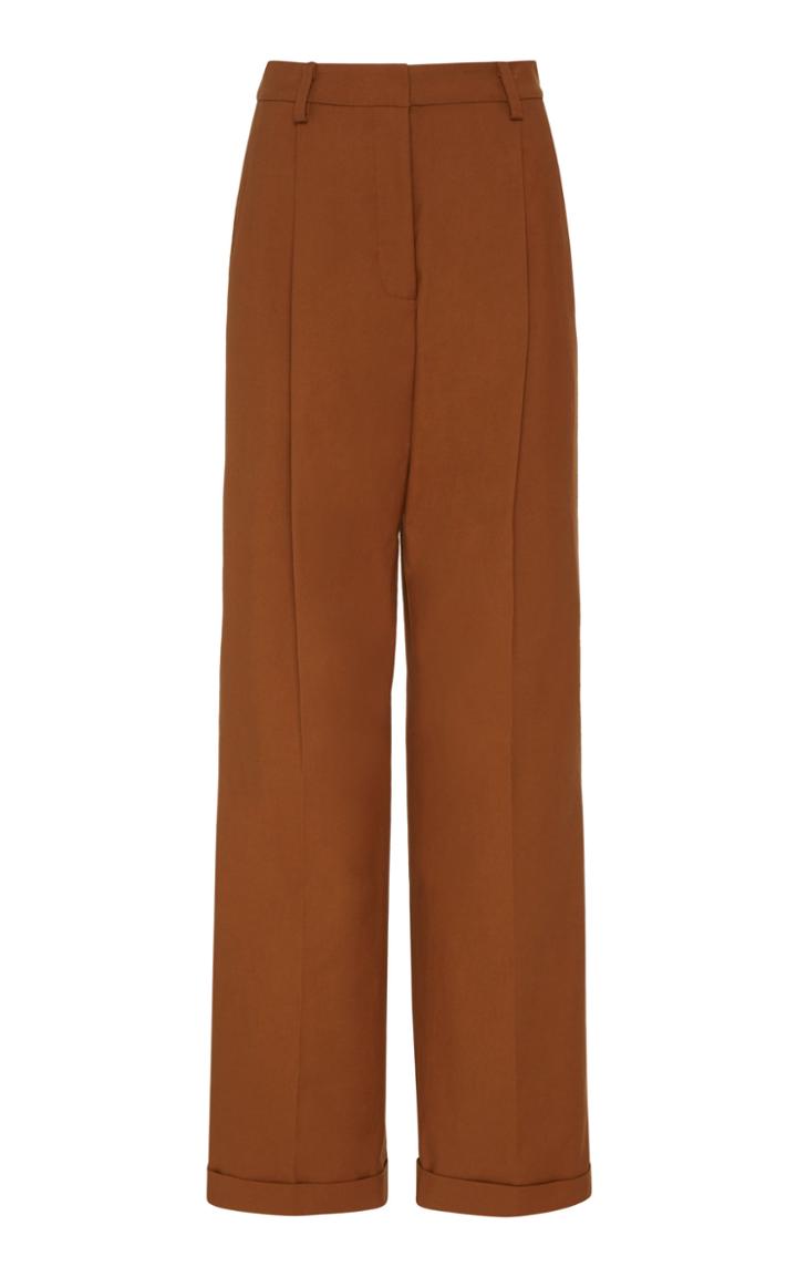 Moda Operandi Oscar De La Renta Cotton-blend Wide-leg Pants Size: 0