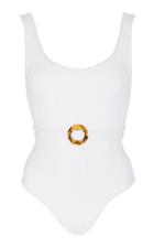 Hunza G Solitaire Belted Swimsuit