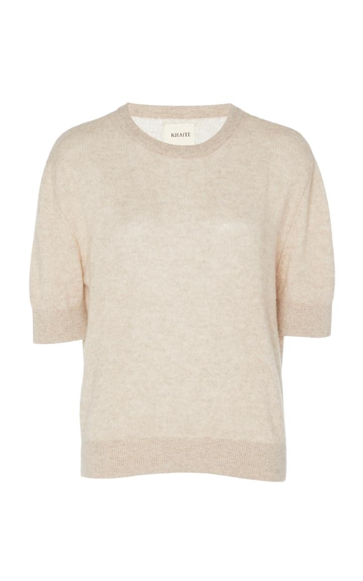 Khaite Dianna Cashmere Short-sleeve Sweater