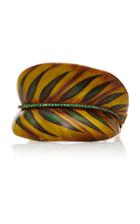 Silvia Furmanovich Sculptural Botanical Marquetry Leaf Bracelet