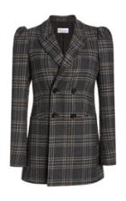 Moda Operandi Red Valentino Double-breasted Tartan Plaid Blazer