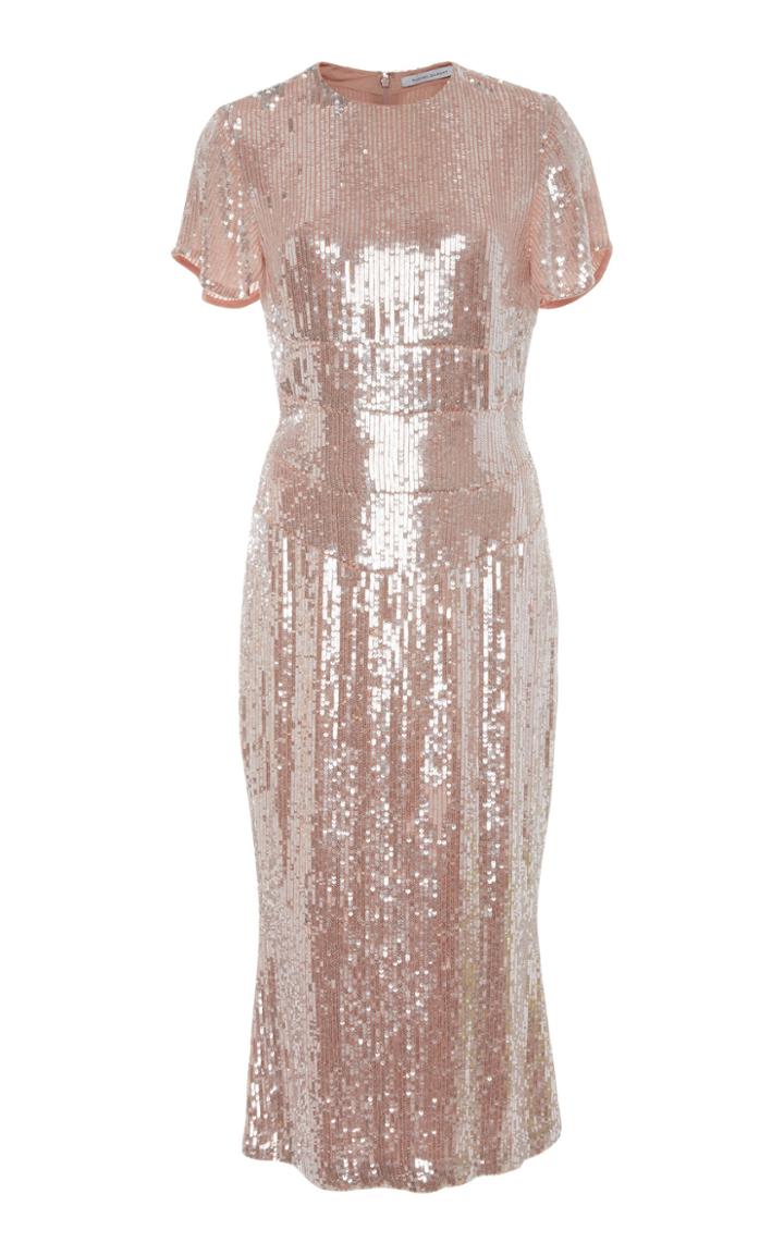 Rachel Gilbert Orla Short Sleeve Sequin Dress