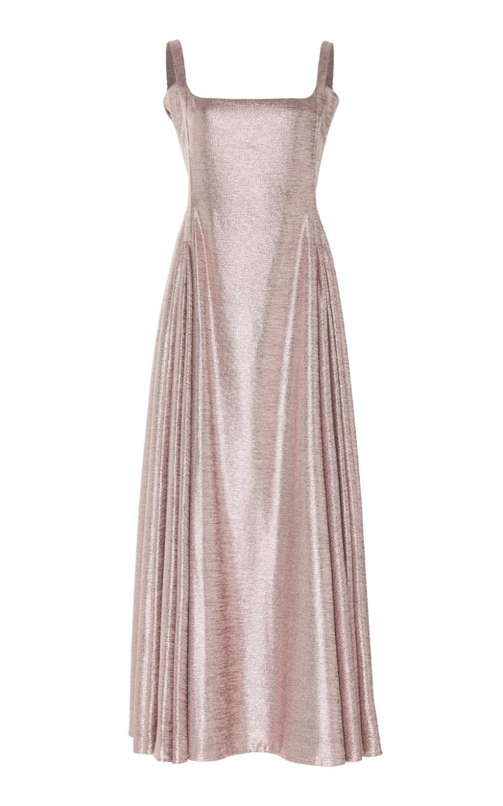 Emilia Wickstead Adettine A-line Metallic Dress