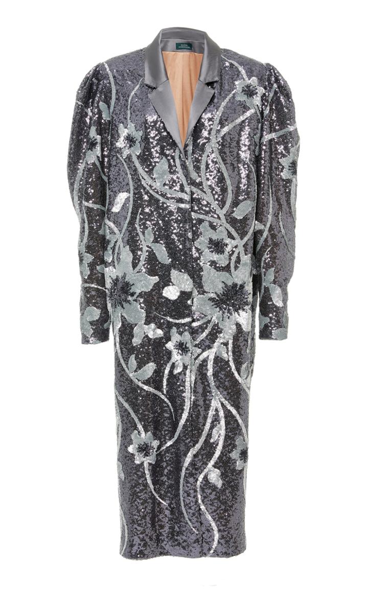 Alena Akhmadullina Sequin Embellished Oversized Coat