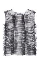 Molly Goddard Joly Ruched Tulle Top