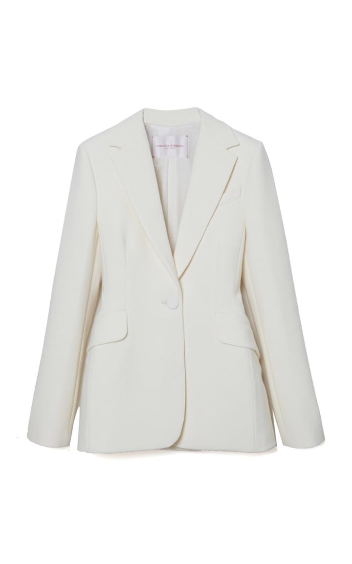 Moda Operandi Carolina Herrera Tapered Double-faced Stretch-wool Blazer