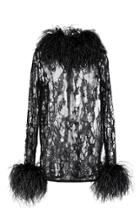 Elie Saab Feather And Sequin Embroidered Top