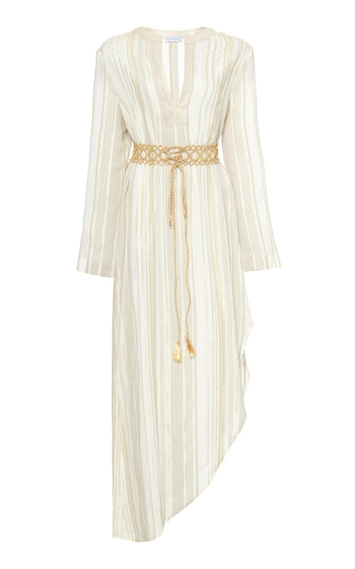 My Beachy Side Kafciz Asymmetrical Hem Cotton Striped Dress