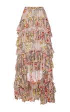 Philosophy Di Lorenzo Serafini Floral Printed Ruffle Tier Skirt