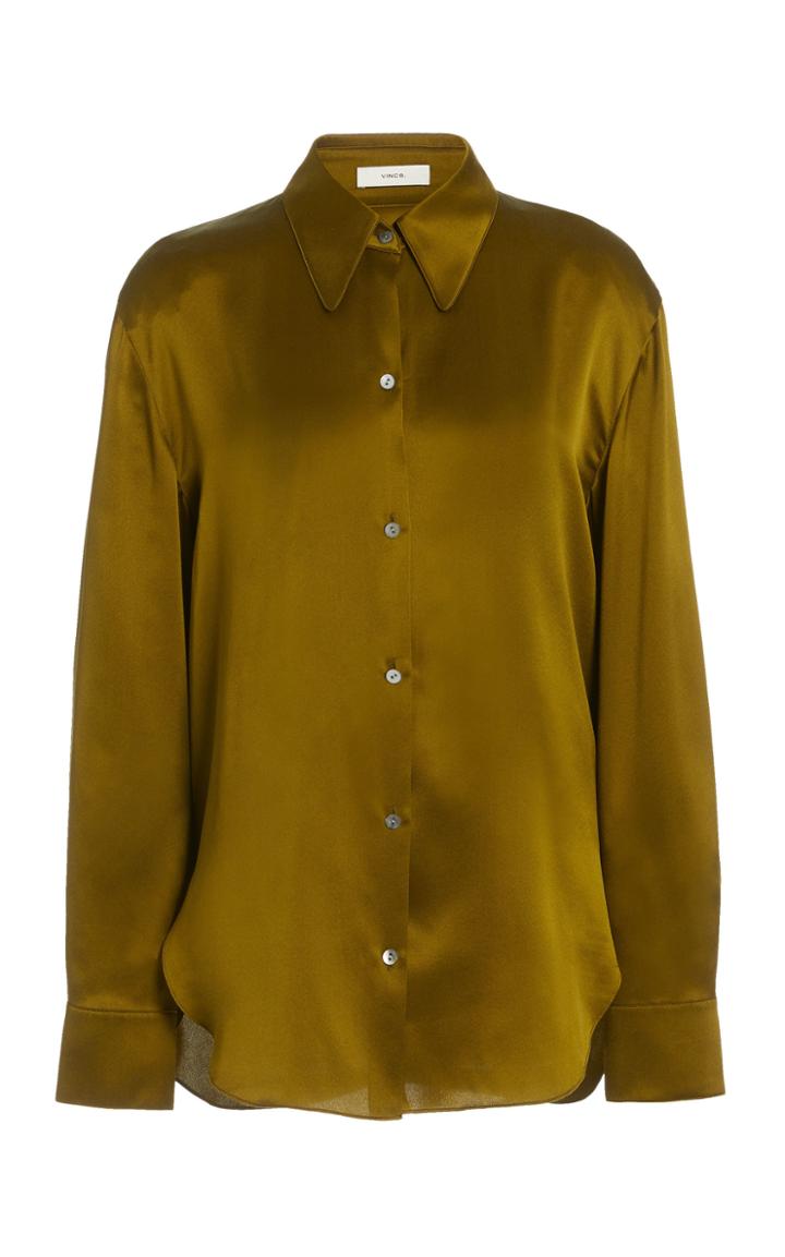 Vince Silk-satin Shirt