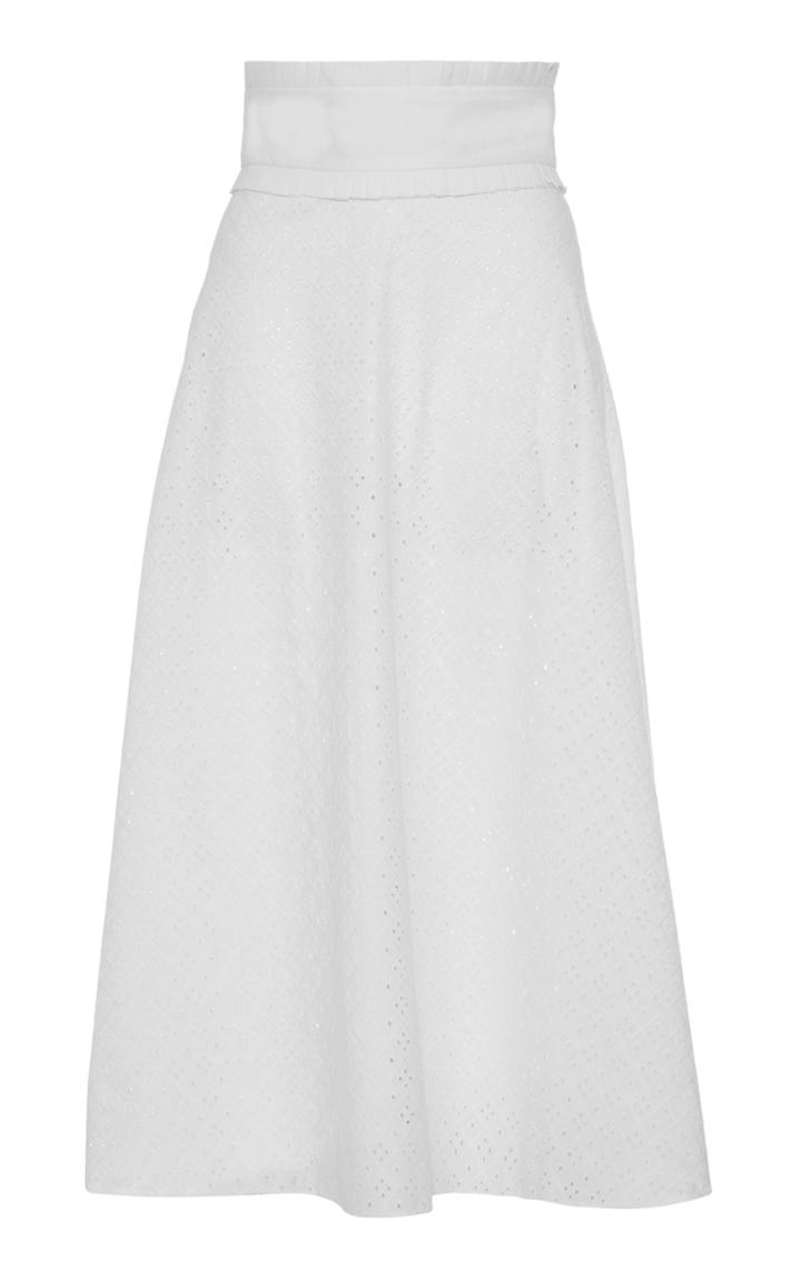 Anna Mason Birdie Eyelet Midi Skirt