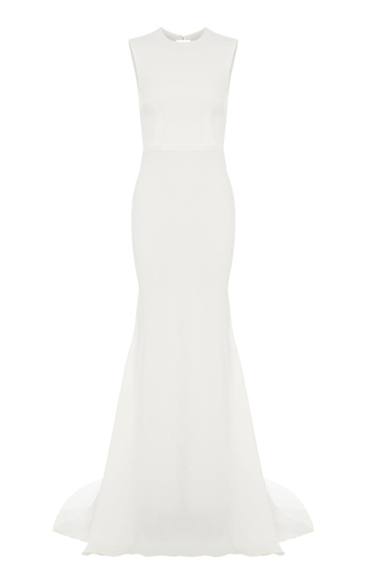 Alex Perry Mae Halter Open Back Gown