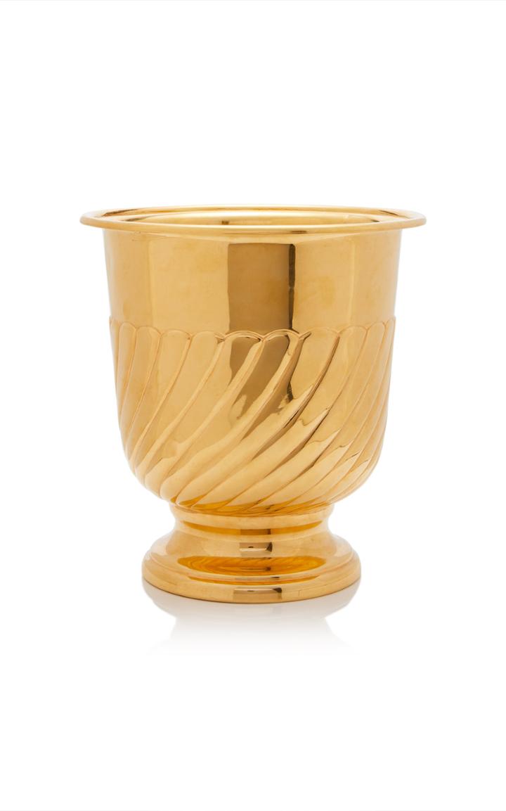 Mantiques Modern Vintage Dior Gold-plated Ice Bucket