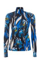 Moda Operandi La Doublej Printed Stretch-jersey Turtleneck Top