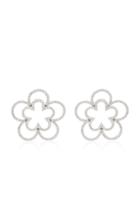 Ashley Mccormick 18k White Gold And Diamond Earrings