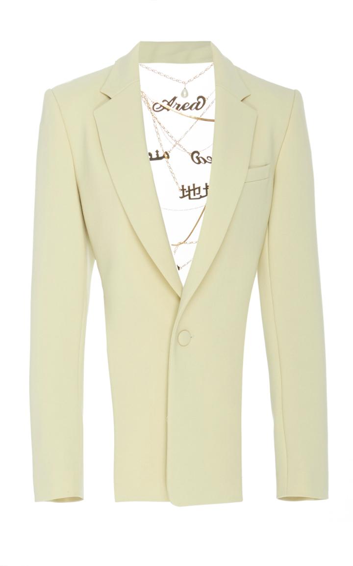 Moda Operandi Area Chain Embellished Open-back Blazer Size: 0