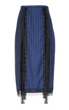 Versace Pinstripe Midi Skirt