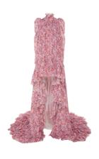 Giambattista Valli Silk Chiffon Floral Print Gown