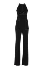 David Koma Top Stitch Cut-out Jumpsuit