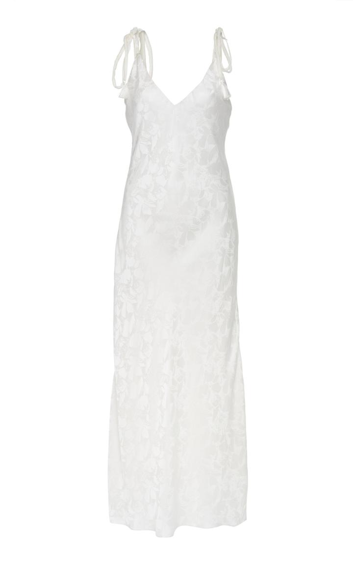 Marei 1998 Ixia Maxi Long Cami Dress With Velvet Straps