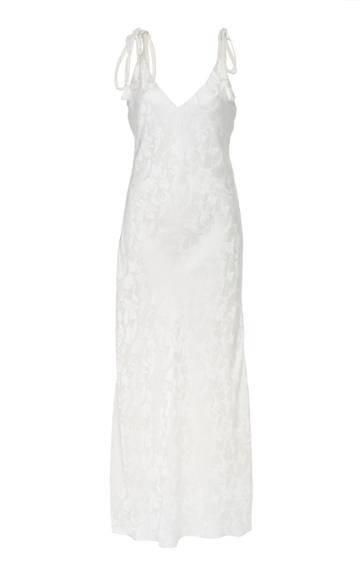 Marei 1998 Ixia Maxi Long Cami Dress With Velvet Straps