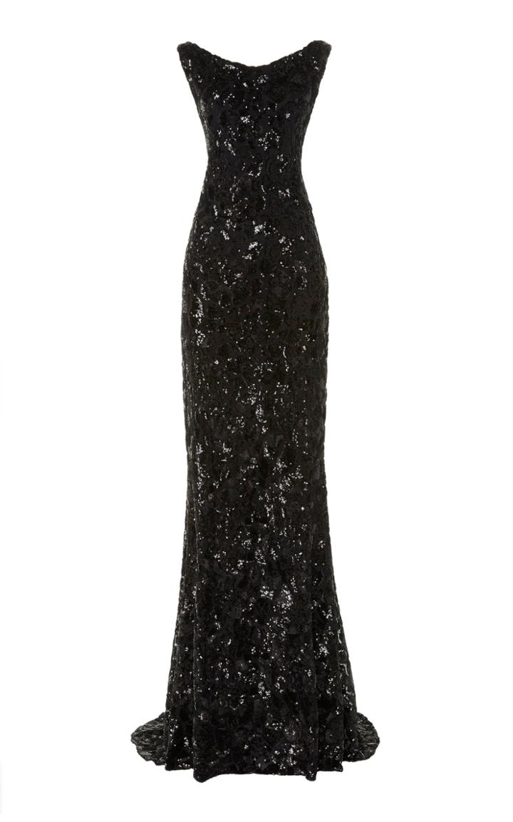 Christian Siriano Leopard Sequin Gown