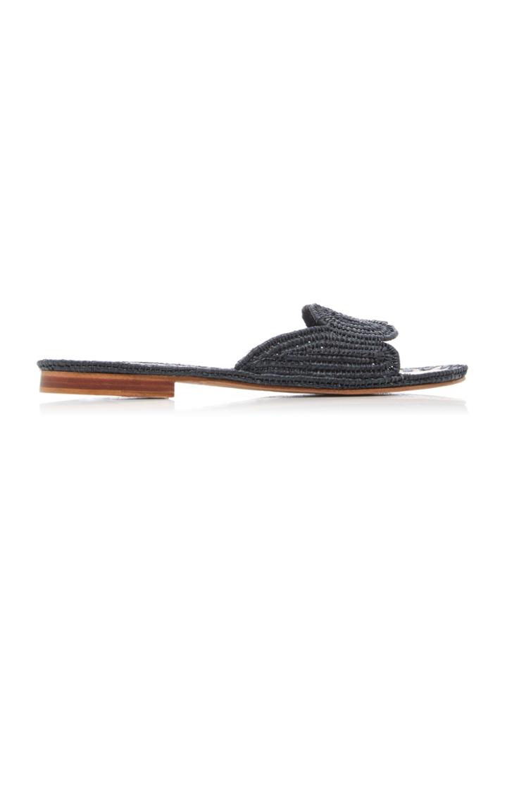Carrie Forbes Naima Raffia Slides Size: 37