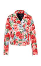 Nour Hammour Daphne Print Lambskin Jacket