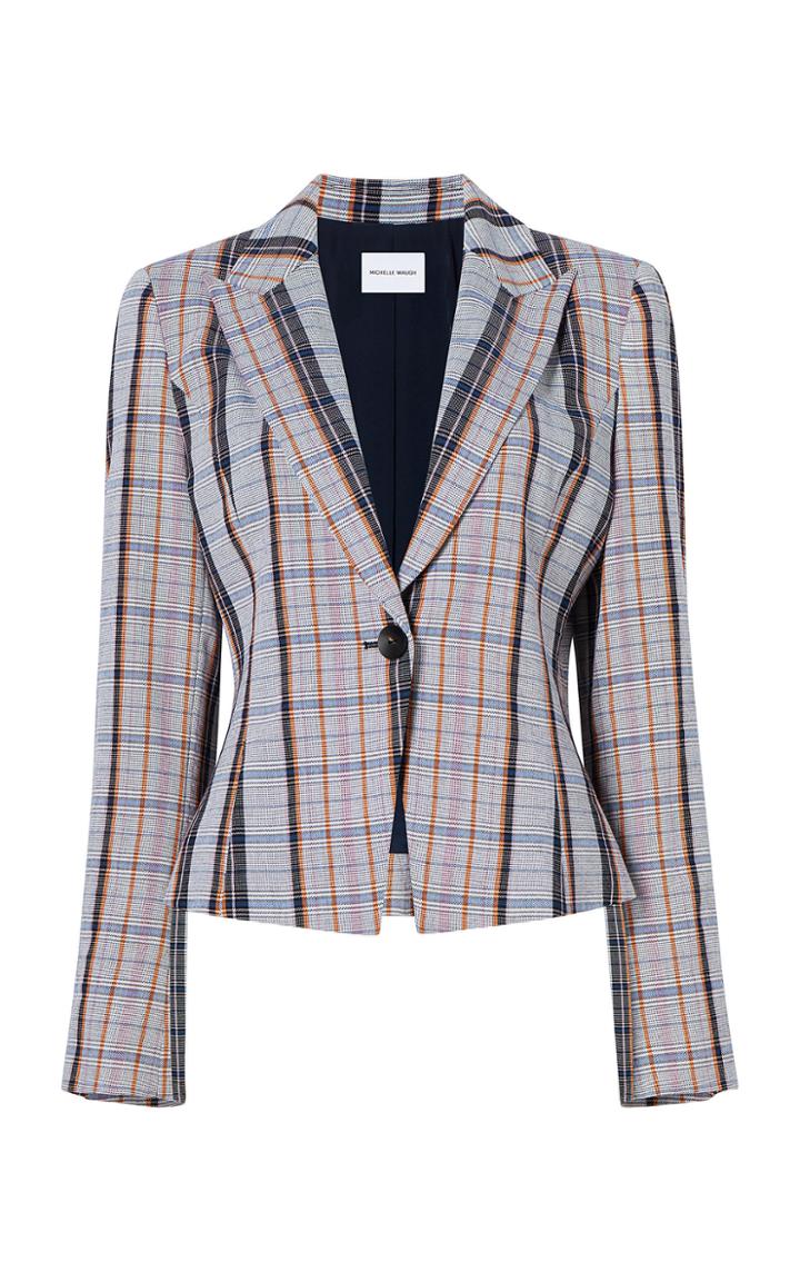 Michelle Waugh Heather Wool Fitted Blazer