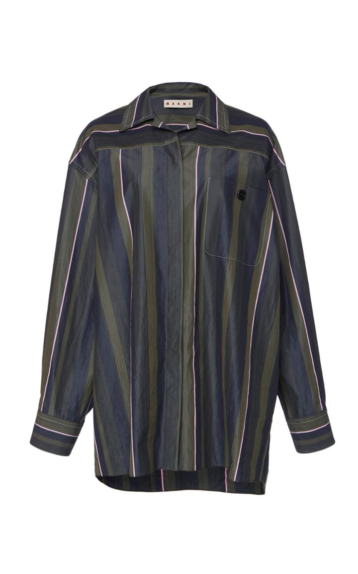 Marni Striped Cotton Button-down Shirt