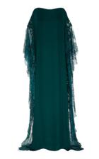 Moda Operandi Oscar De La Renta Lace-trimmed Silk Caftan Size: 0