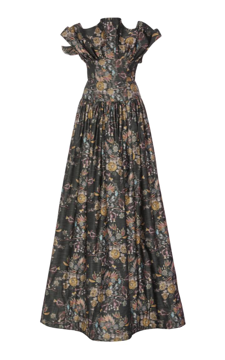 Markarian Exclusive Lucrezia Ruffled Satin Gown