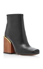 Marni Leather And Python Ankle Boots