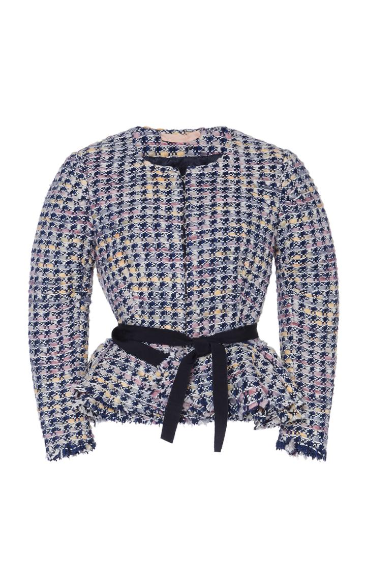Brock Collection Panicucci Plaid Tweed Jacket