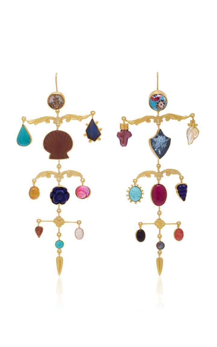 Grainne Morton Ornamental Scroll Drop Earrings