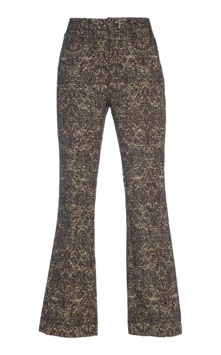 John Galliano Cropped Boot Cut Pant