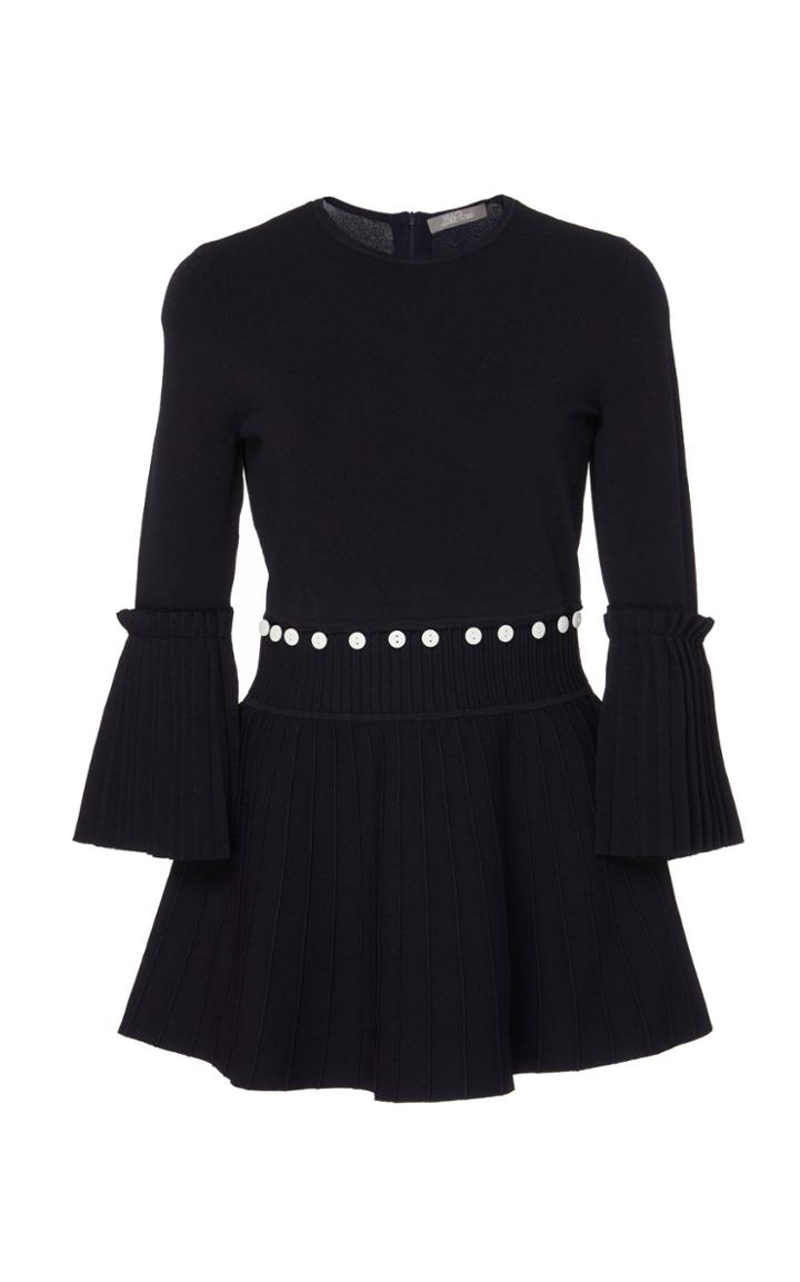 Lela Rose Embellished Peplum Top