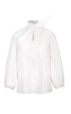 Moda Operandi Martin Grant Puff-sleeve Cotton Poplin Tie-neck Blouse