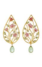 Munnu The Gem Palace Lotus And Vine Earrings