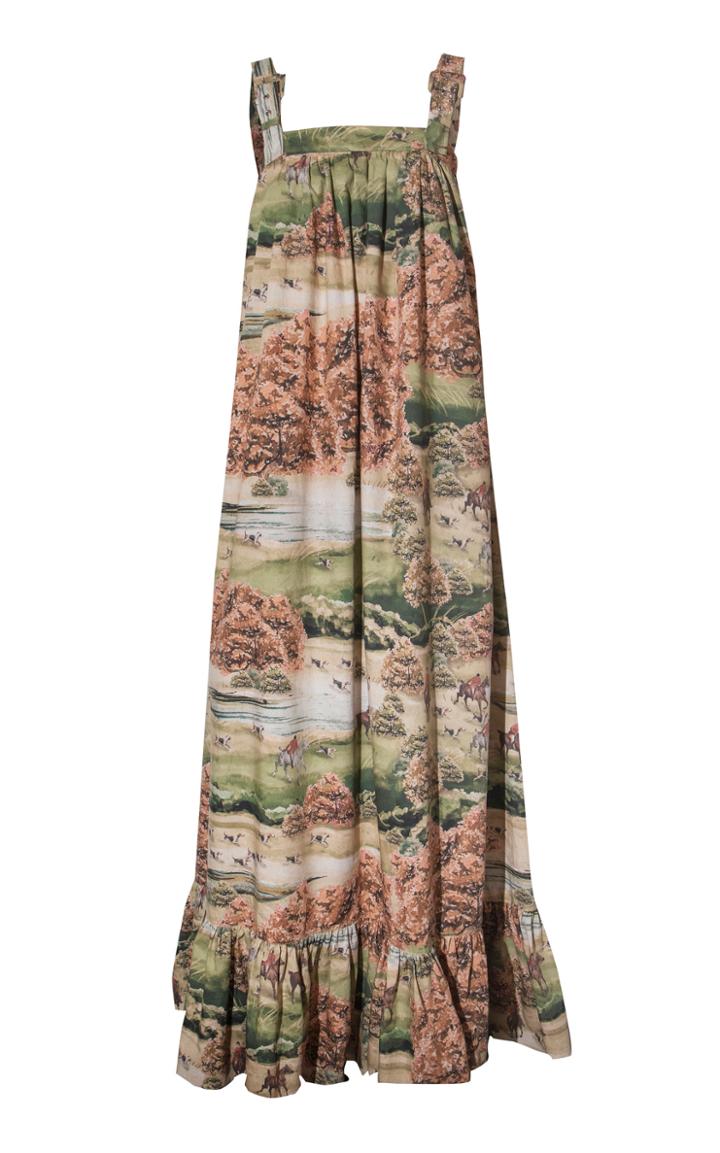 Moda Operandi Andres Otalora Tarpan Printed Cotton Dress