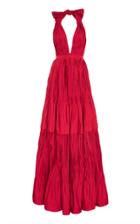 Alexis Tressa Fit-and-flare Plisse Gown