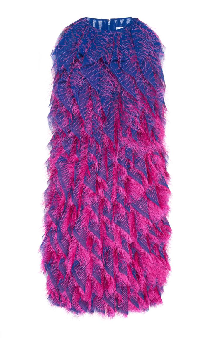 Maison Margiela Dgrad Fringe Ruffle Dress